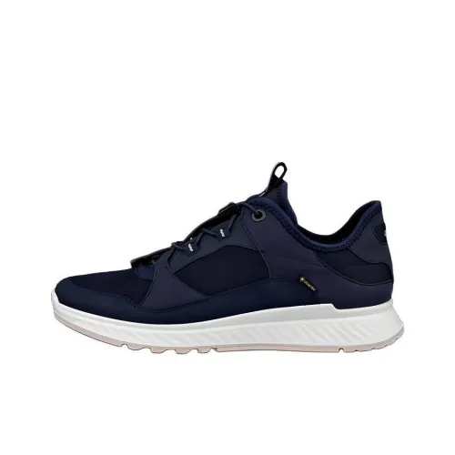 Ecco Exostride Wear-Resistant Low-Top Casual Shoes Women's Blue