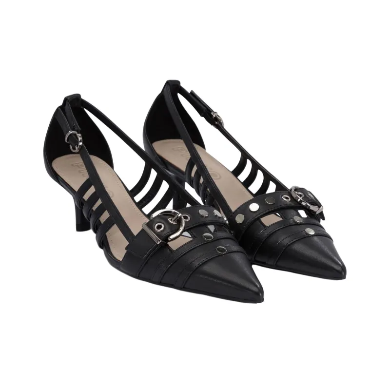 PINKO Slim Heel High Heels Women's Black-3