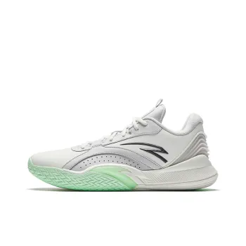 Anta Windhole 5th Generation Cushioning Anti Slip And Wear Resistant Support Low Top Basketball Shoes Men's White