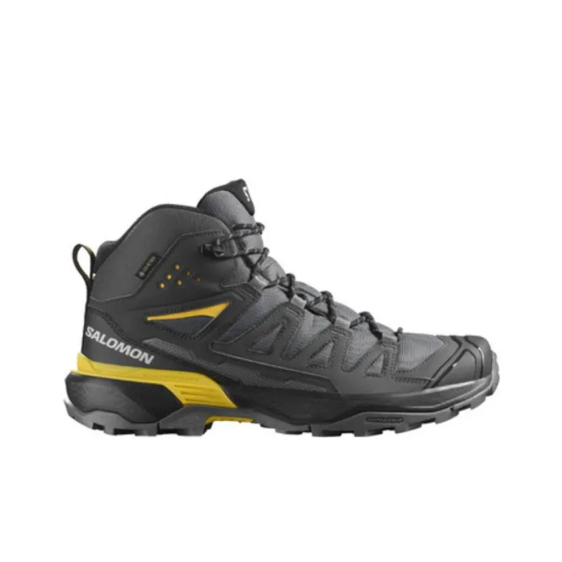 SALOMON Anti Slip Wear Resistant Mid Top Hiking Shoes Unisex Black-1