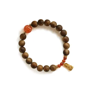 FANGYUANXIAOFU Auspicious Year Of The Snake Green Kyara Bracelets Unisex