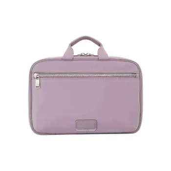 TUMI Voyageur Nylon Makeup Bag Medium Size Women's Lilac