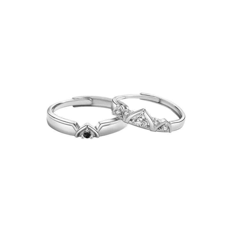 Lockstarfy Cubic Zirconia Rings Unisex-0