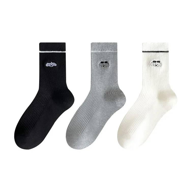 AOKANG Mid Calf Socks Women's 3 Pack-6
