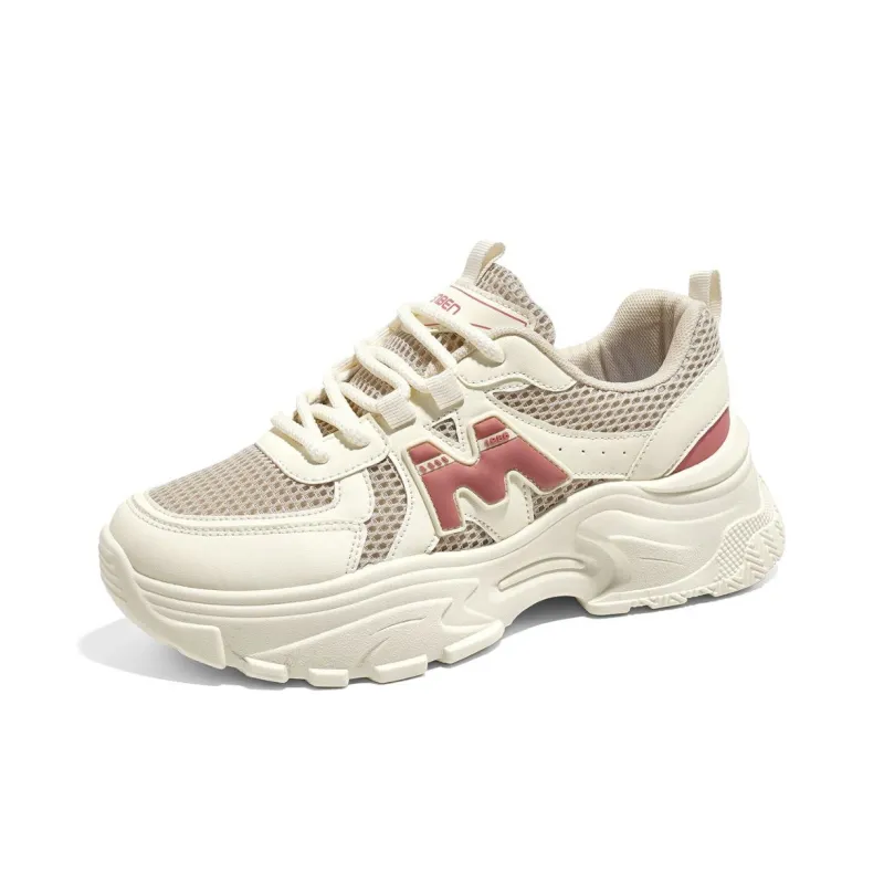 RENBEN Height Increasing Wear-Resistant Low-Top Chunky Sneakers Women's-6