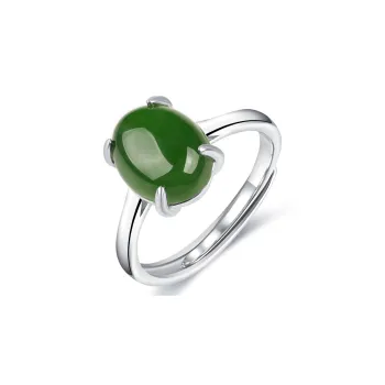 TAMINA Hetian Jade Rings Jasper Women's