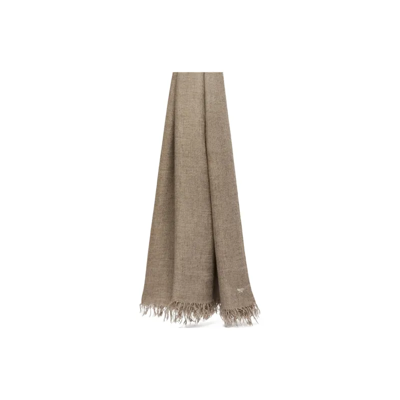 MaxMara Viscose Knit Scarves Women's Brown-0