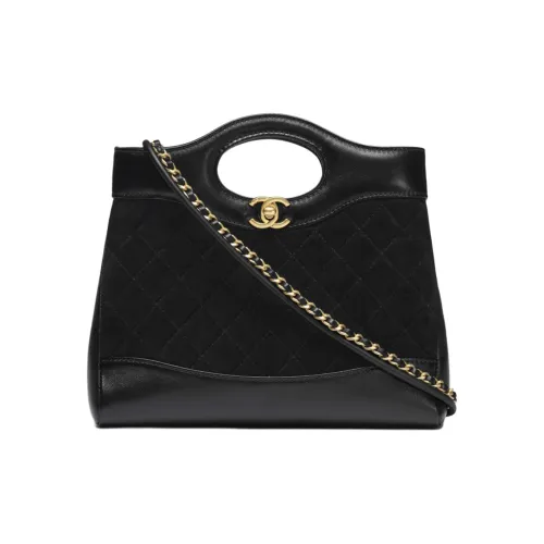 CHANEL Calfskin Tote Bag, Shopping Bag, Shoulder Bag, Handbag Mini Women's Black