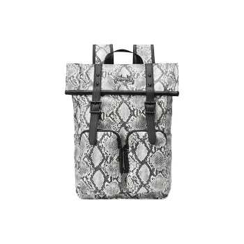 GLORY&CO PVC Backpack Regular Unisex Gray White