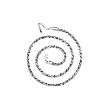 Lang Wind S925 Silver Necklaces Men's