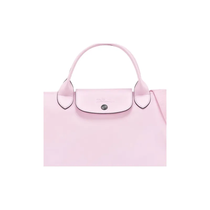LONGCHAMP Le Pliage Cow Leather Shoulder Bag, Crossbody Bag, Handbag Tubas Women's Petal Pink-2