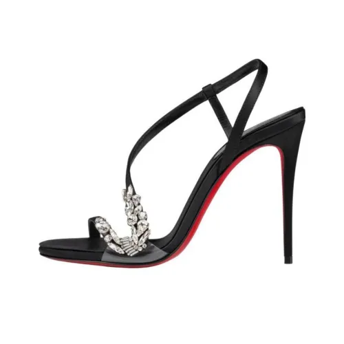 CL LUBOTING Rosalie Red Carpet Strap Sandals 10cm Women
s Black