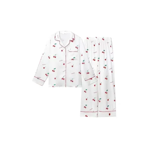 XIAFENYAN Pajama Set Women's Apricot
