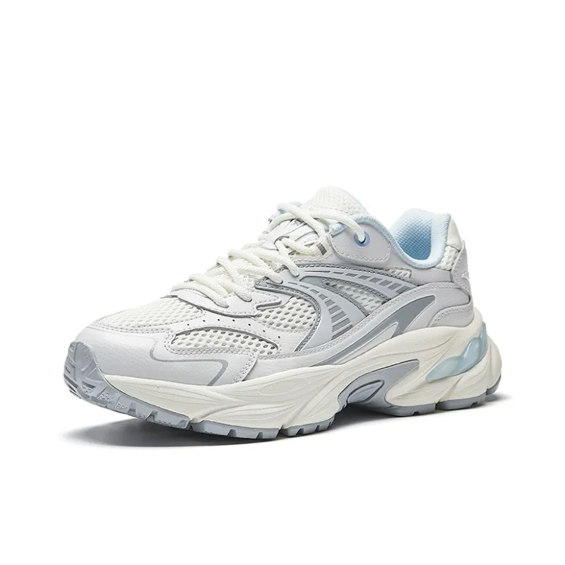 Anta Slip-Resistant Breathable Low-Top Casual Shoes Women's Blue White-1