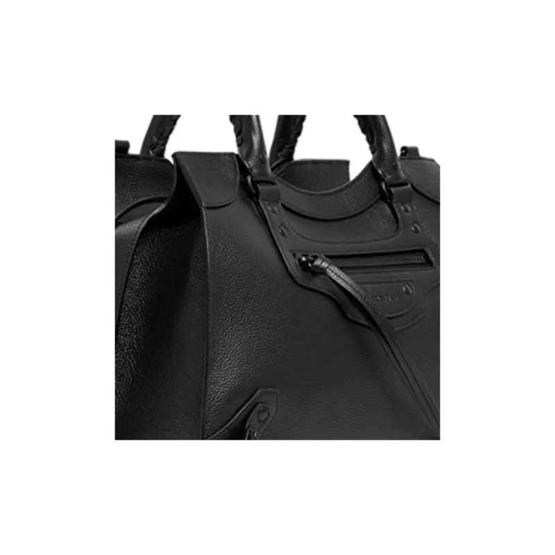 Balenciaga Leather Handbag Women's Black-2