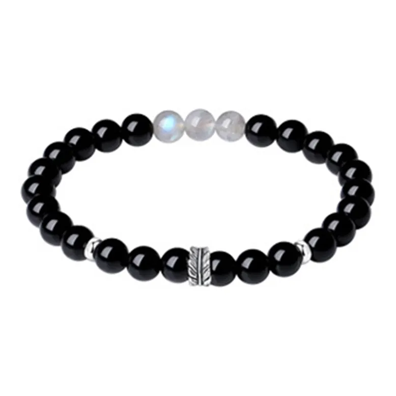 Strange Snow Obsidian Jade Bracelets Unisex-0