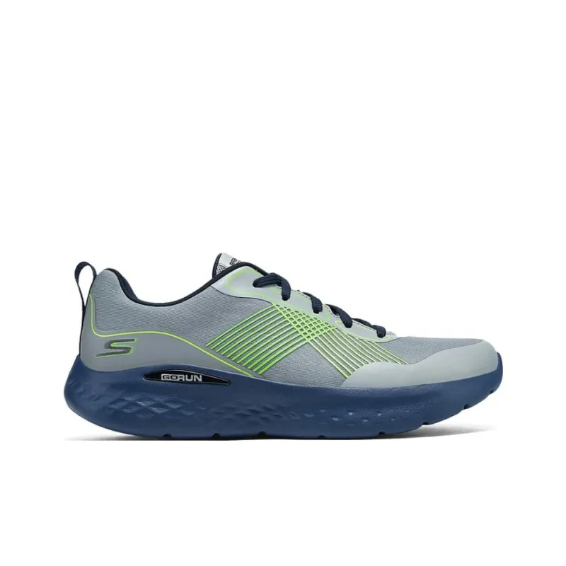 Skechers MEN'S GO Anti Slip Wear Resistant Low Top Running Shoes Men's Gray Blue-1