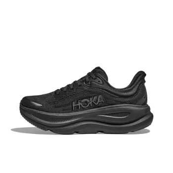 HOKA ONE ONE Bondi 9 Anti Slip Wear Resistant Low Top Running Shoes Men's Black Loose Fit