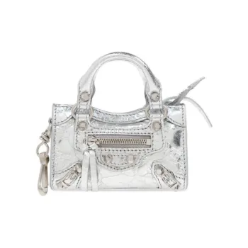 Balenciaga Lambskin Pendants Women's Silver