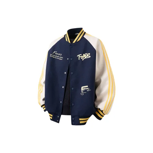 FOASIS Baseball Jacket Unisex Navy Blue