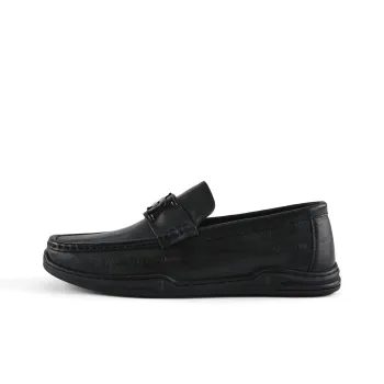 HLA Round Tip Embossed Metal Decorative Buckle Comfortable And Breathable Gentleman Casual Shoes