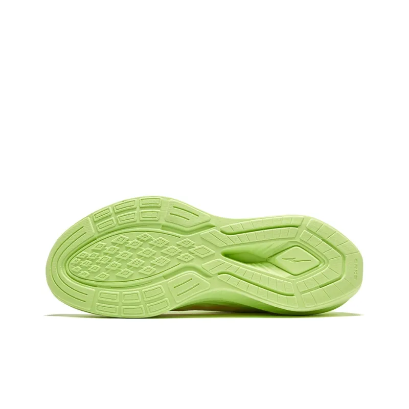 Erke Cushioning Rebound Low-Top Casual Running Shoes Men's Fluorescent Sprout Green Galaxy Blue-4