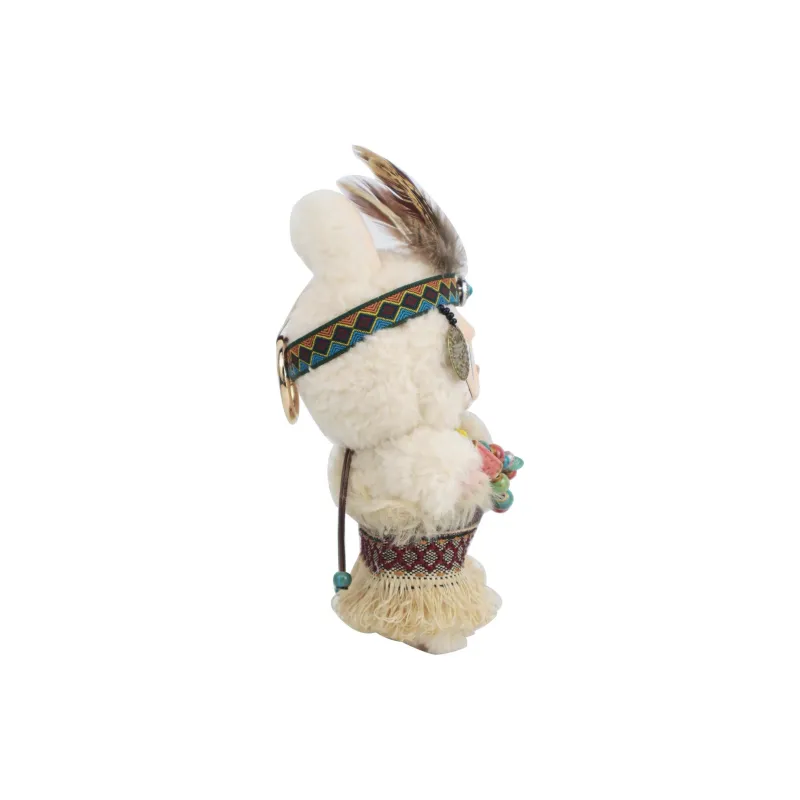 [Modified Doll] POP MART Labubu THE MONSTERS Heartbeat Macaron Collection Tribe Chief, Cute Hang Tag Box 17cm-2