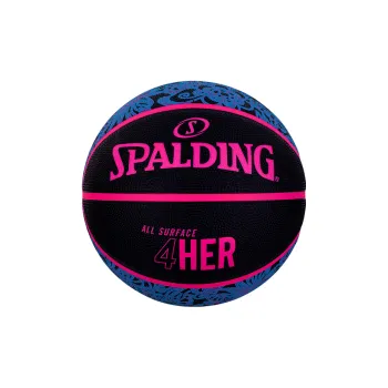 SPALDING Women's Series Rubber Basketball Pink Black Blue Size 6 Training Women's