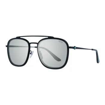 BMW Metal Oval Sunglasses Men's Black