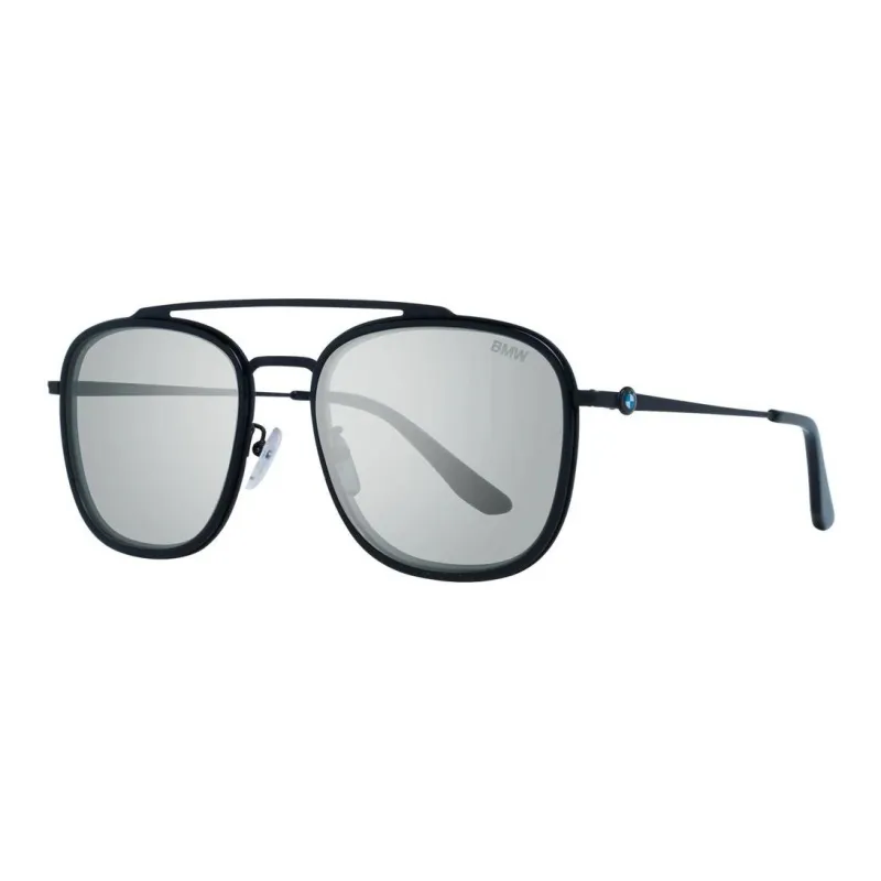 BMW Metal Oval Sunglasses Men's Black-0