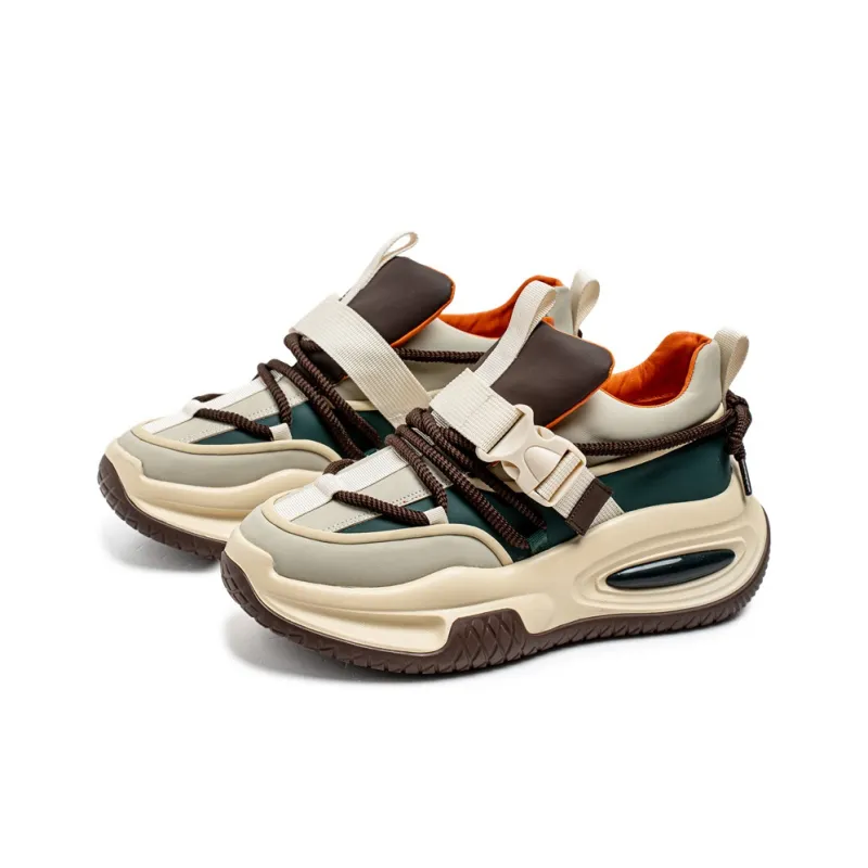 YIVELOVE Anti Slip And Wear Resistant Height Increasing Low Top Chunky Sneakers Men's-12