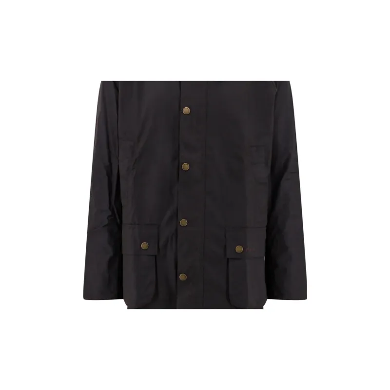 BARBOUR Ashby Waxed Button Up Jacket-3