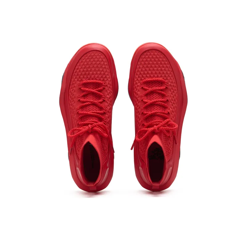 EQLZ EQUALIZER Cushioned Slip Resistant Abrasion Resistant High Top Basketball Shoes Unisex Snake Year Red-3