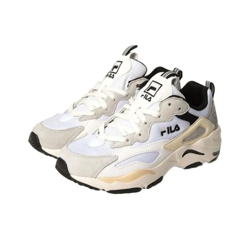 FILA Ray Tracer Wear-Resistant Low-Top Casual Shoes Unisex White-1