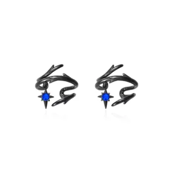 Shiban Alloy/Zircon Clip On Earrings Unisex