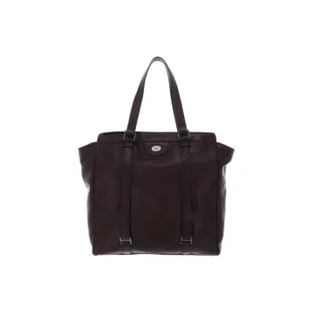 BRDG- The Bridge Cow Leather Tote Bag Shopping Bag Handbag Regular Women's Dark Brown
