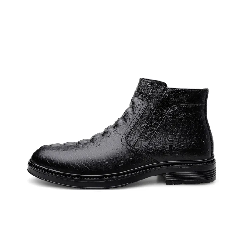 LAORENTOU Ankle Boots Men's Black-3