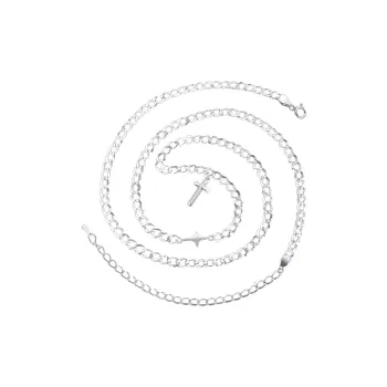 Lang Wind S925 Silver Necklaces Men's