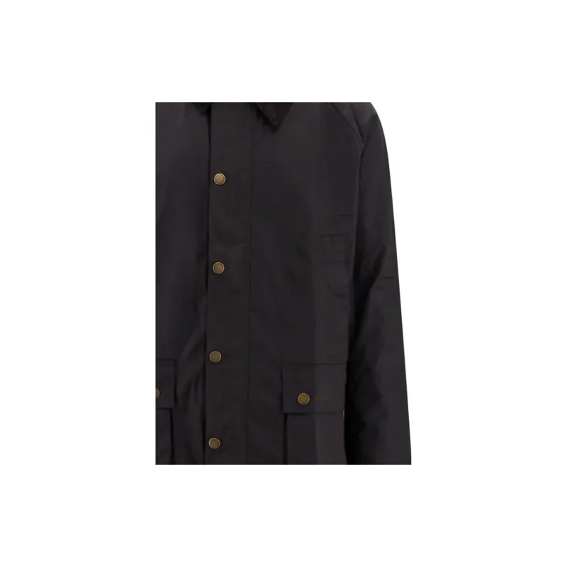 BARBOUR Ashby Waxed Button Up Jacket-2