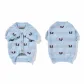 Bowknot Jacquard Cardigan-Blue XS