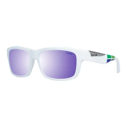 BOLLE Plastic Rectangular Sunglasses Women's White