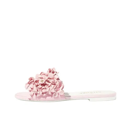 CHANEL Slide Slippers Women's Pink