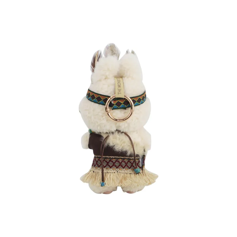 [Modified Doll] POP MART Labubu THE MONSTERS Heartbeat Macaron Collection Tribe Chief, Cute Hang Tag Box 17cm-3
