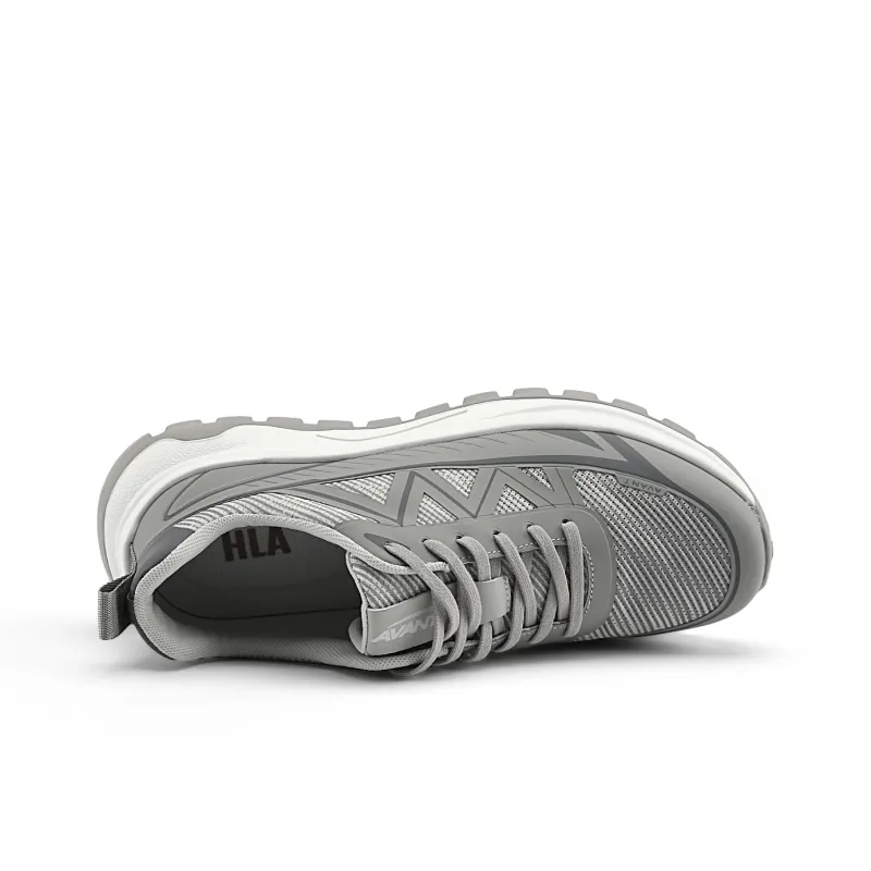 HLA Round Tip Lace Up Rubber Foam Sole Lightweight Sports Casual Shoes Men's-2