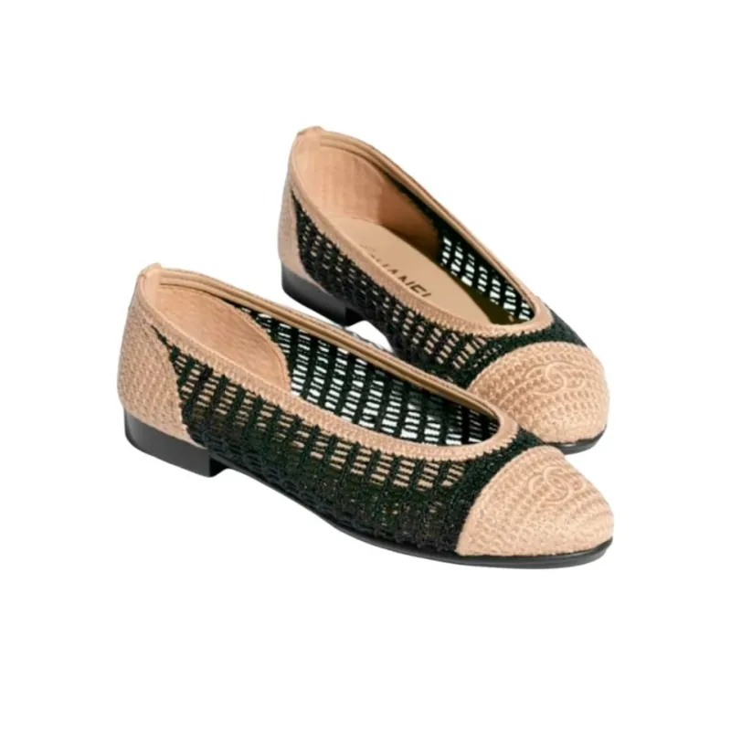 CHANEL Casual Single Shoes Women's Beige-2