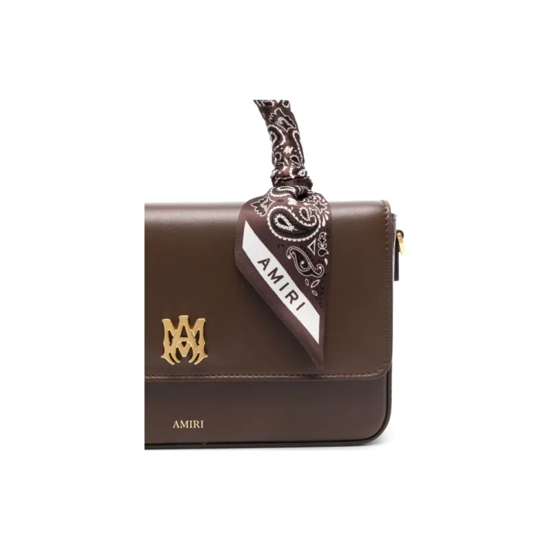 AMIRI Calfskin Shoulder Bag, Crossbody Bag, Handbag Micro Women's Brown-2