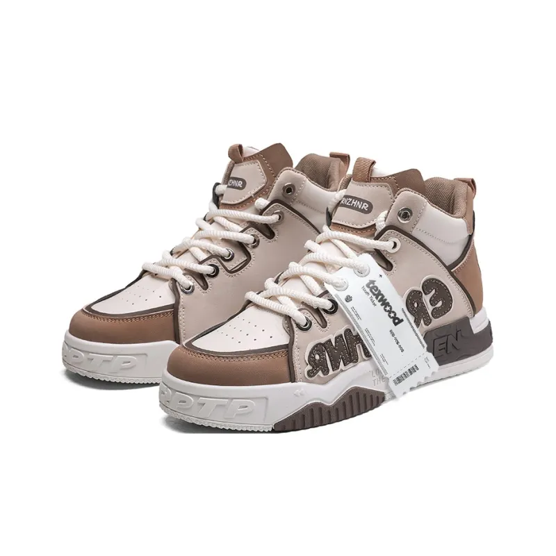 TEXWOOD Coverage Slip-Resistant Cushioning Wear-Resistant Height Increasing High-Top Skateboard Shoes Men's-11