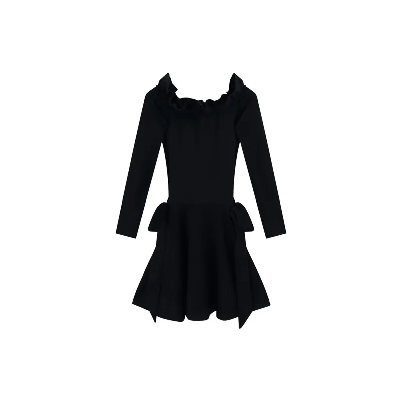 PZGE Long Sleeved Dresses Women's Burgundy-1