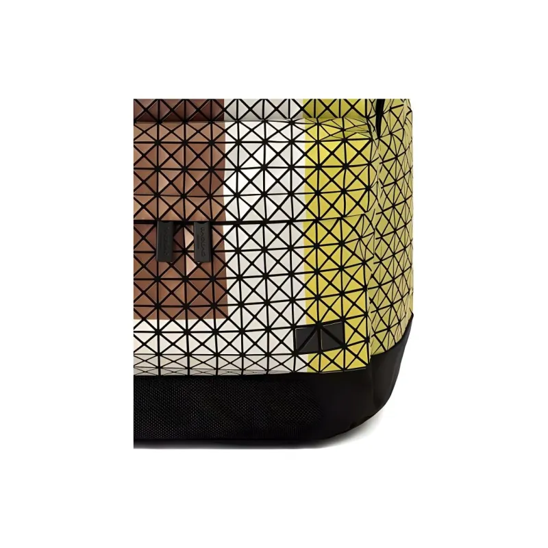 ISSEY MIYAKE Polyurethane Print Backpack Unisex Yellow Mixed-6