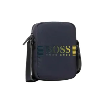 HUGO BOSS Recycled Nylon Shoulder Bag Crossbody Bag Men's Blue